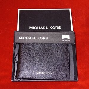 Michael Kors Slim Billfold Wallet Black
